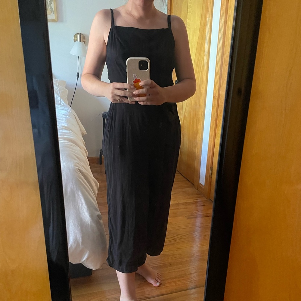 Old Navy Square neck black jumpsuit